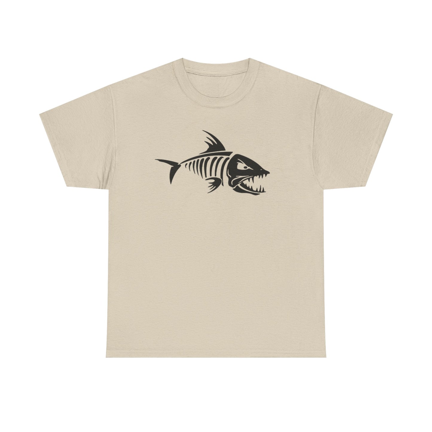 Fish bones unisex heavy cotton t-shirt
