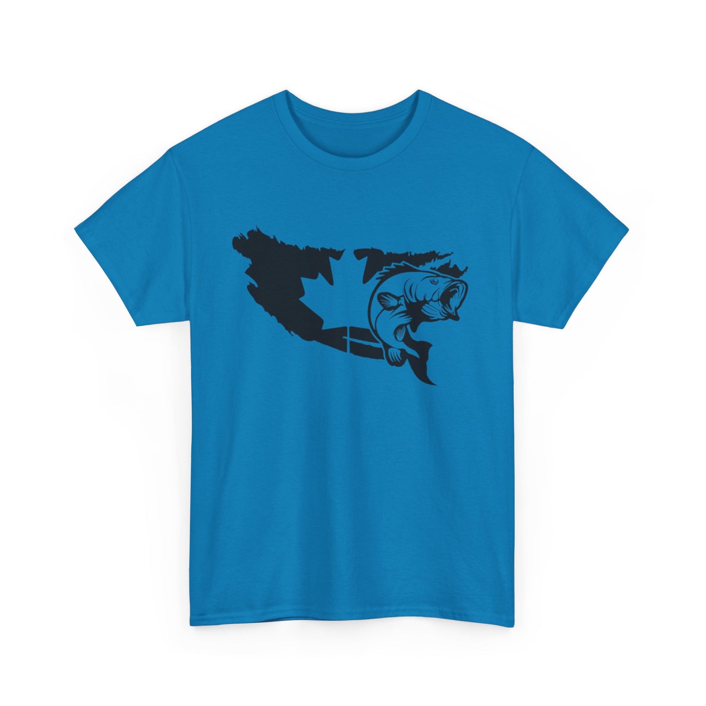 Canada map fishing unisex heavy cotton t-shirt