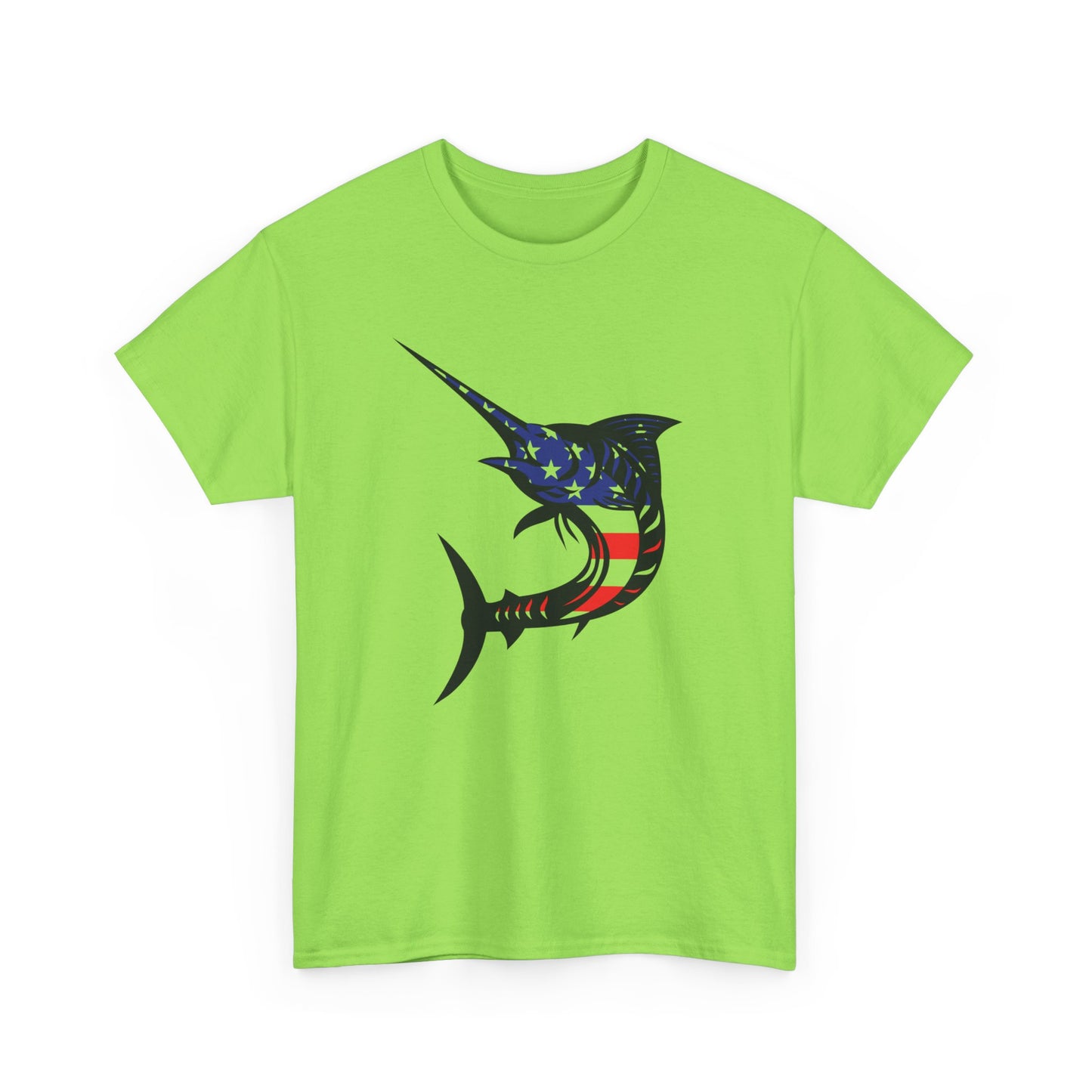 USA sword fish unisex heavy cotton t-shirt