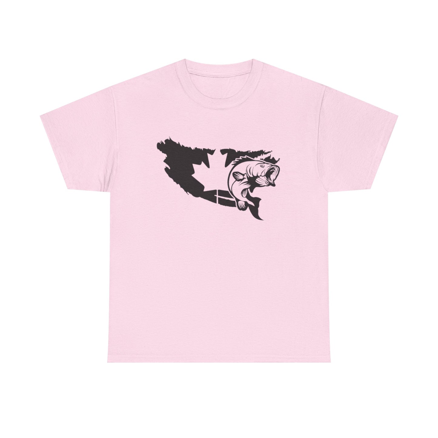 Canada map fishing unisex heavy cotton t-shirt