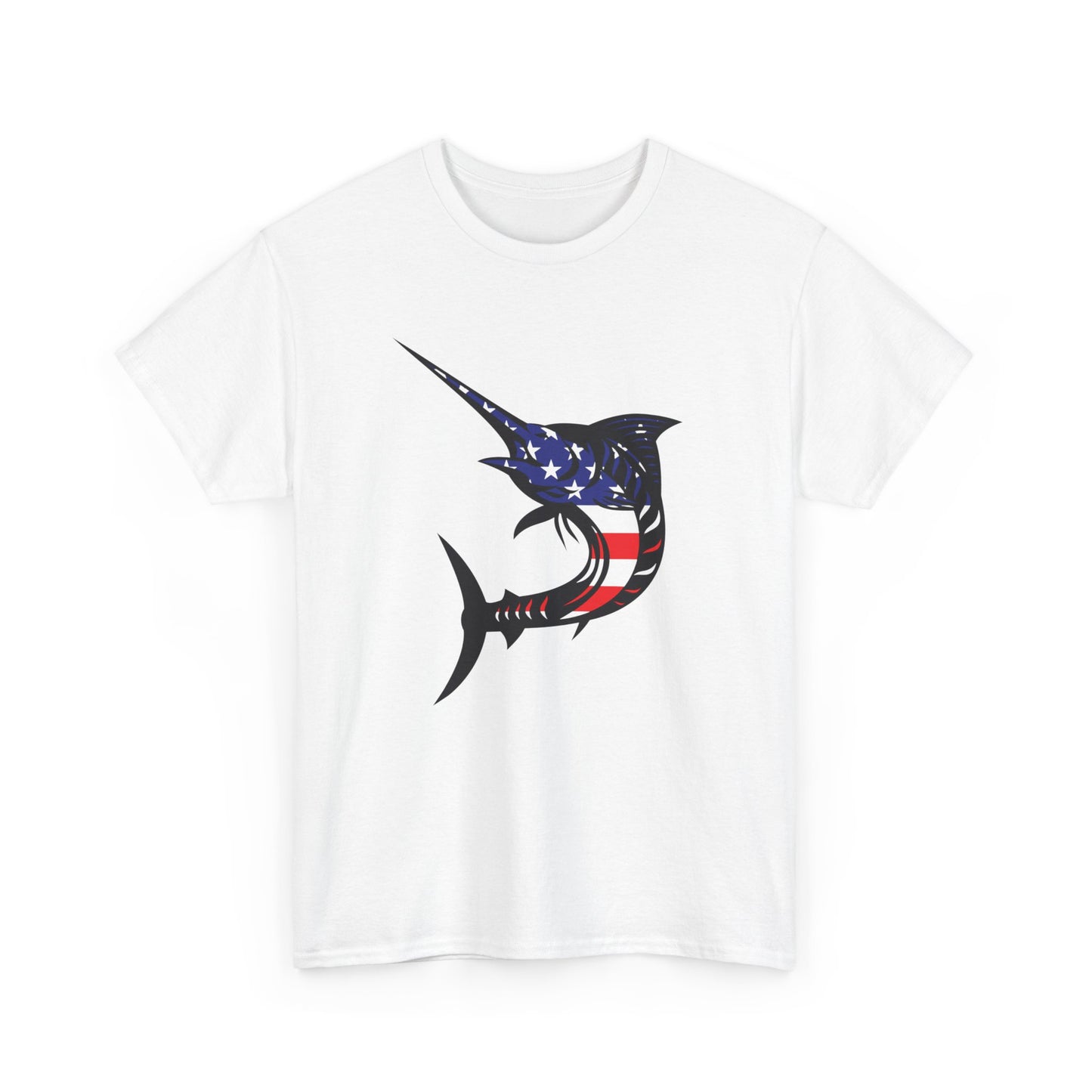 USA sword fish unisex heavy cotton t-shirt