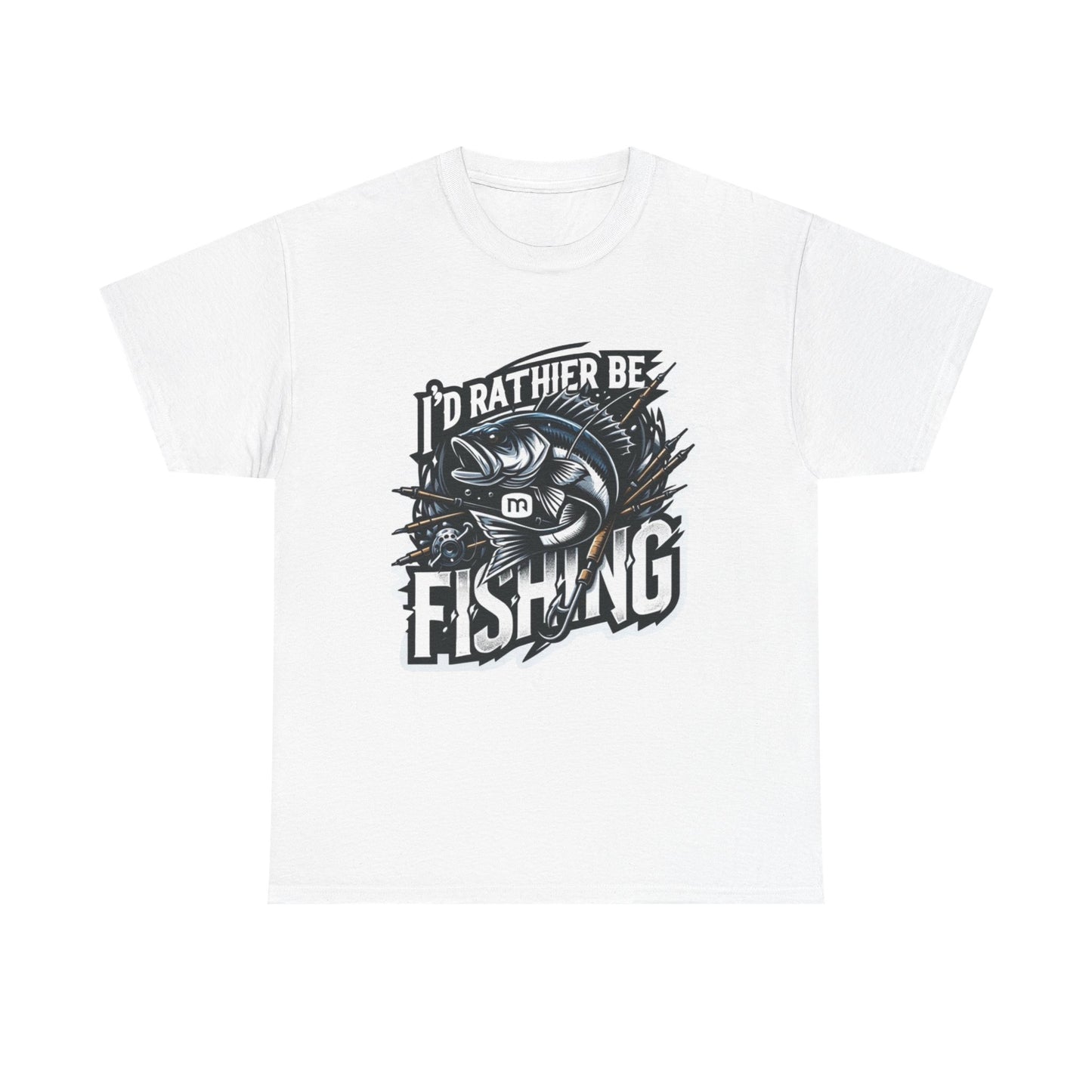 Id rather be fishing unisex heavy cotton t-shirt