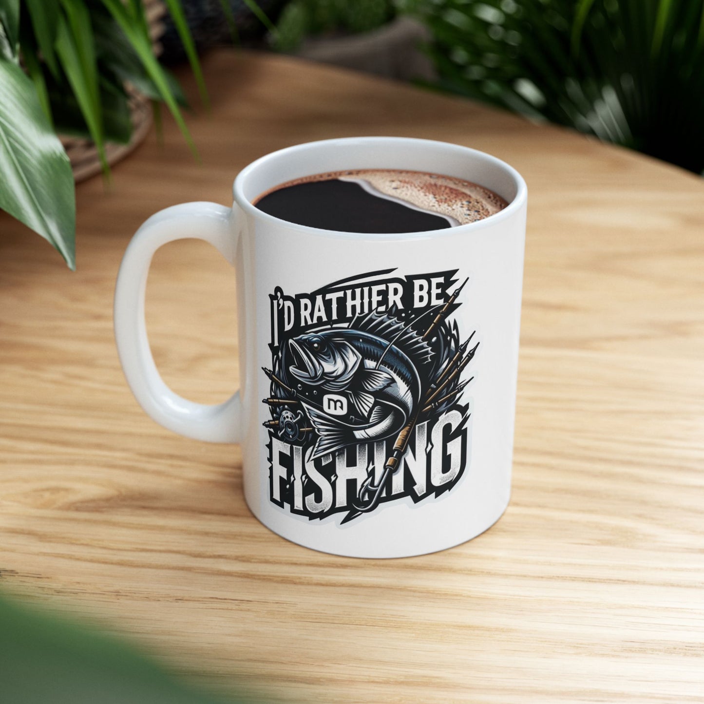 I’d rather be fishing mug