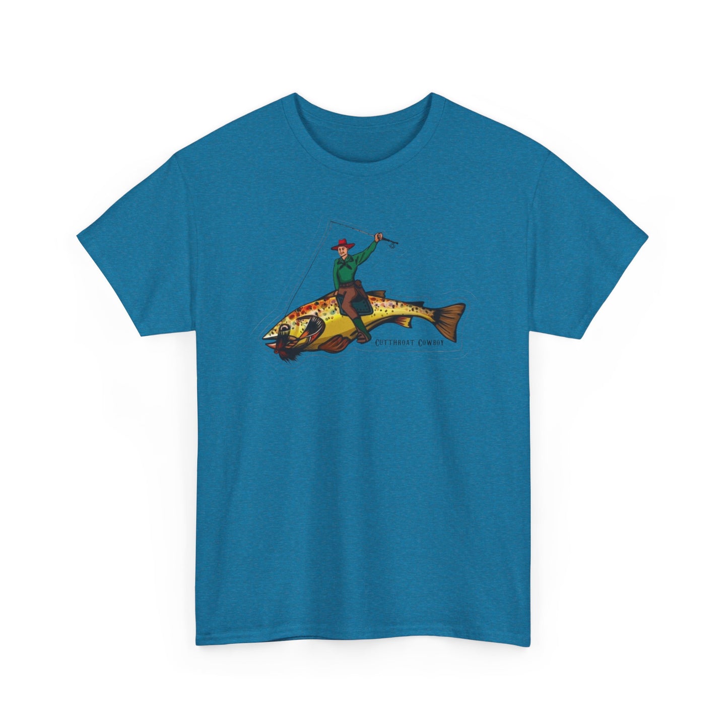 Cut throat cowboy unisex heavy cotton t-shirt
