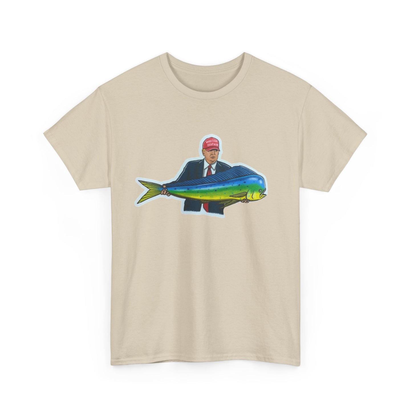 Donald trump fishing unisex heavy cotton t-shirt