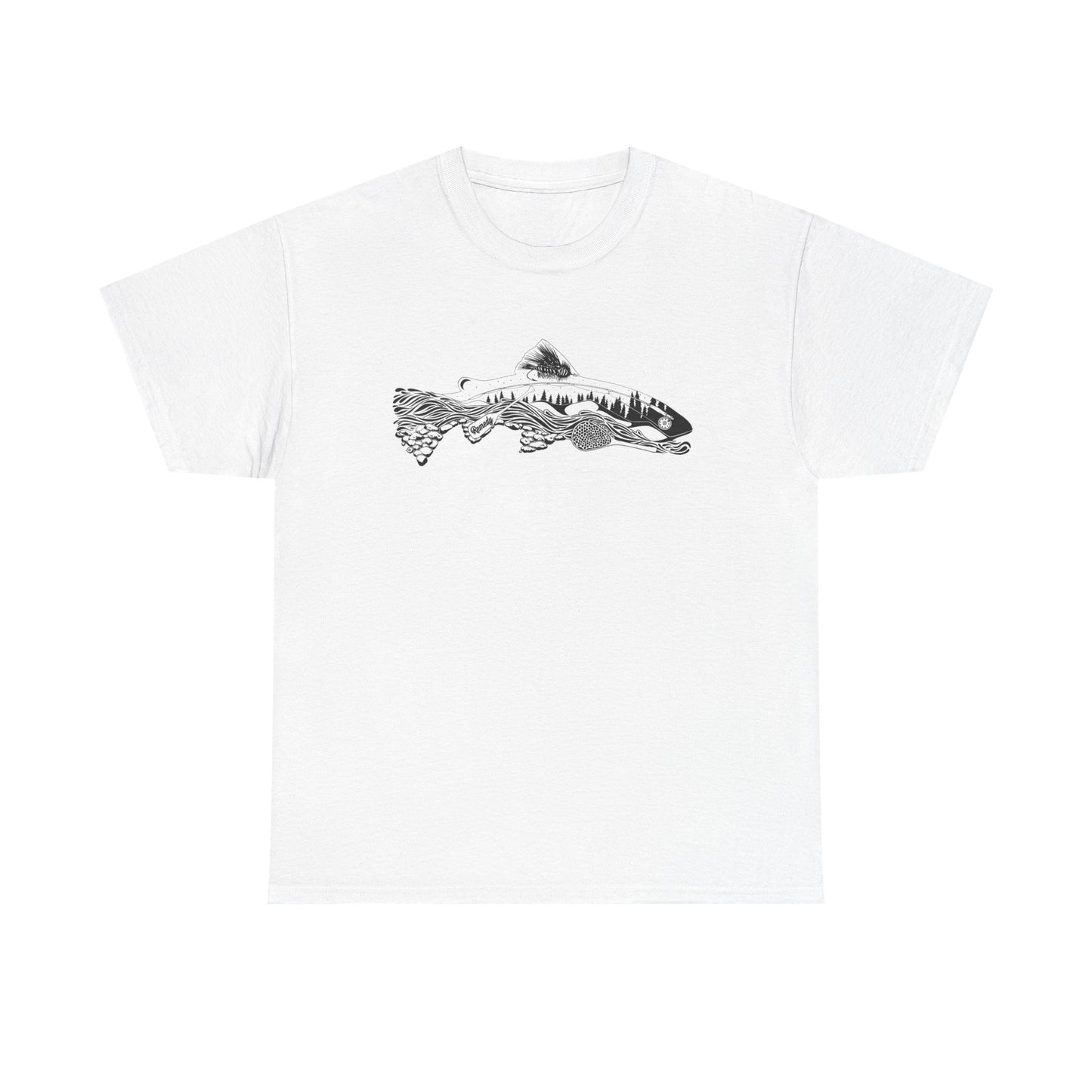 Unique nature fish unisex heavy cotton t-shirt