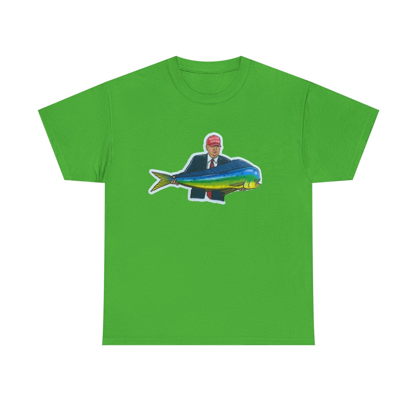 Donald trump fishing unisex heavy cotton t-shirt