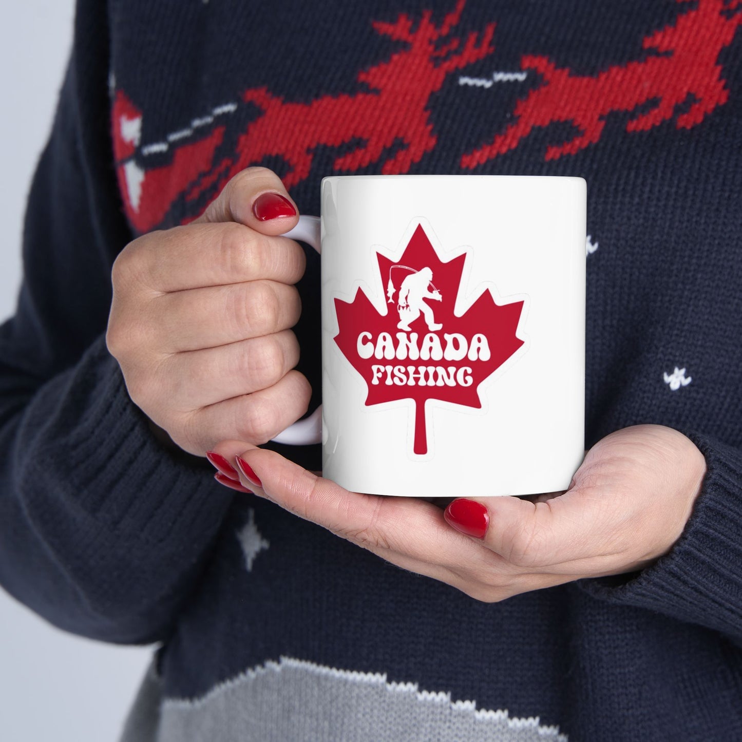 Canada fishing mug