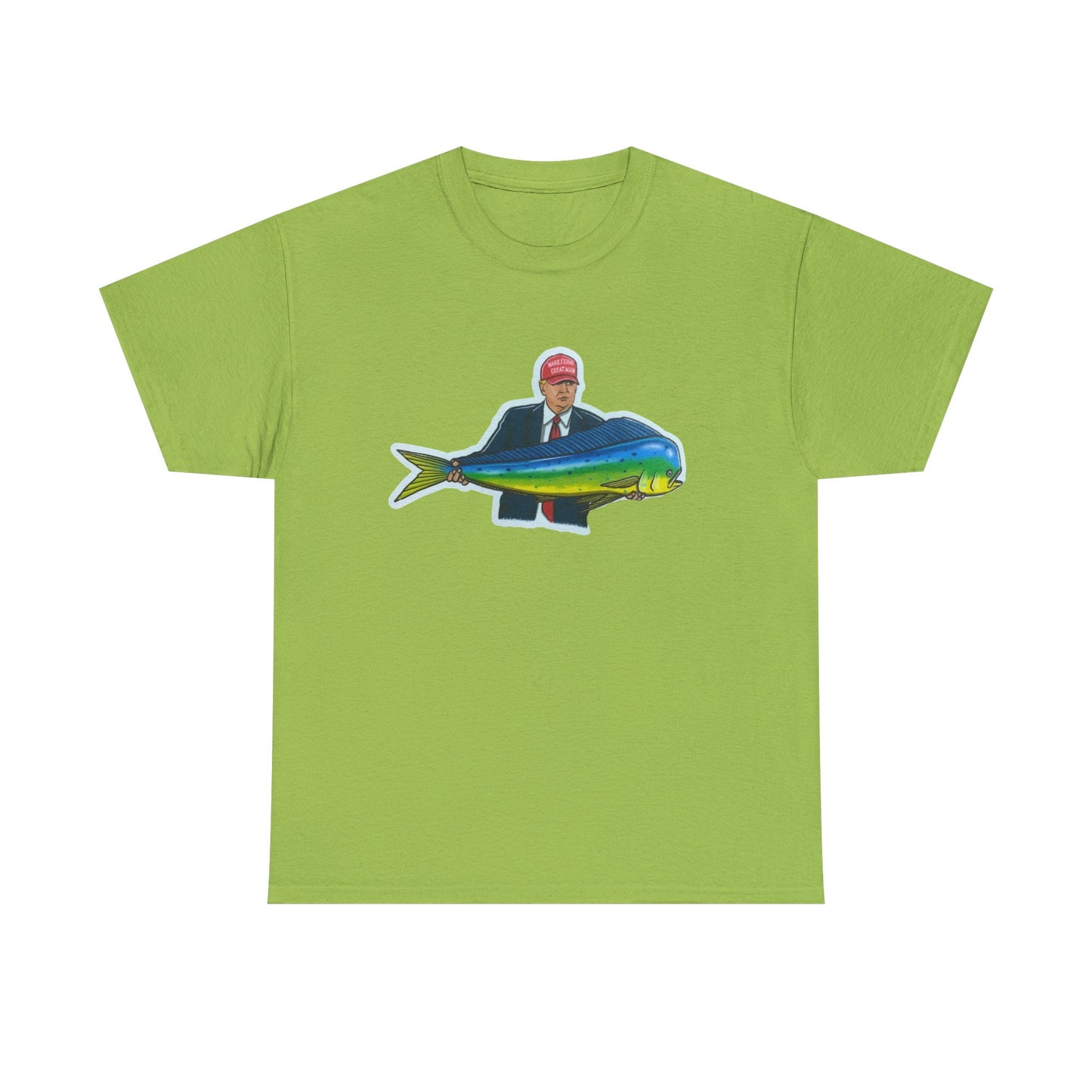 Donald trump fishing unisex heavy cotton t-shirt