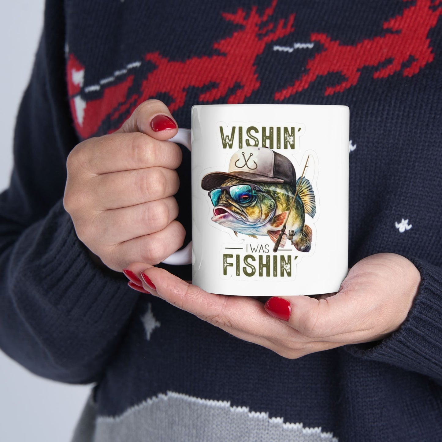 Wishin’ I was fishin’ mug