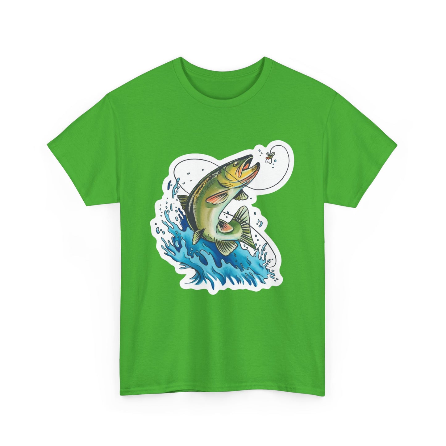 Fishing unisex heavy cotton t-shirt