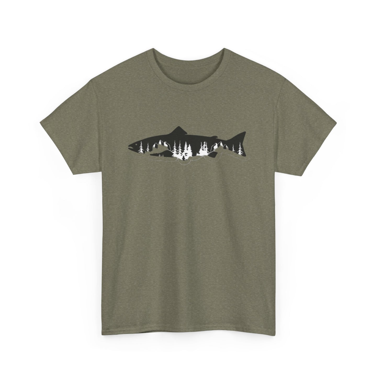 Nature fish unisex heavy cotton t-shirt