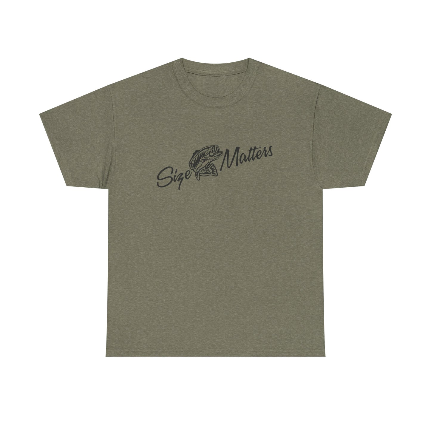 Size matters unisex heavy cotton t-shirt