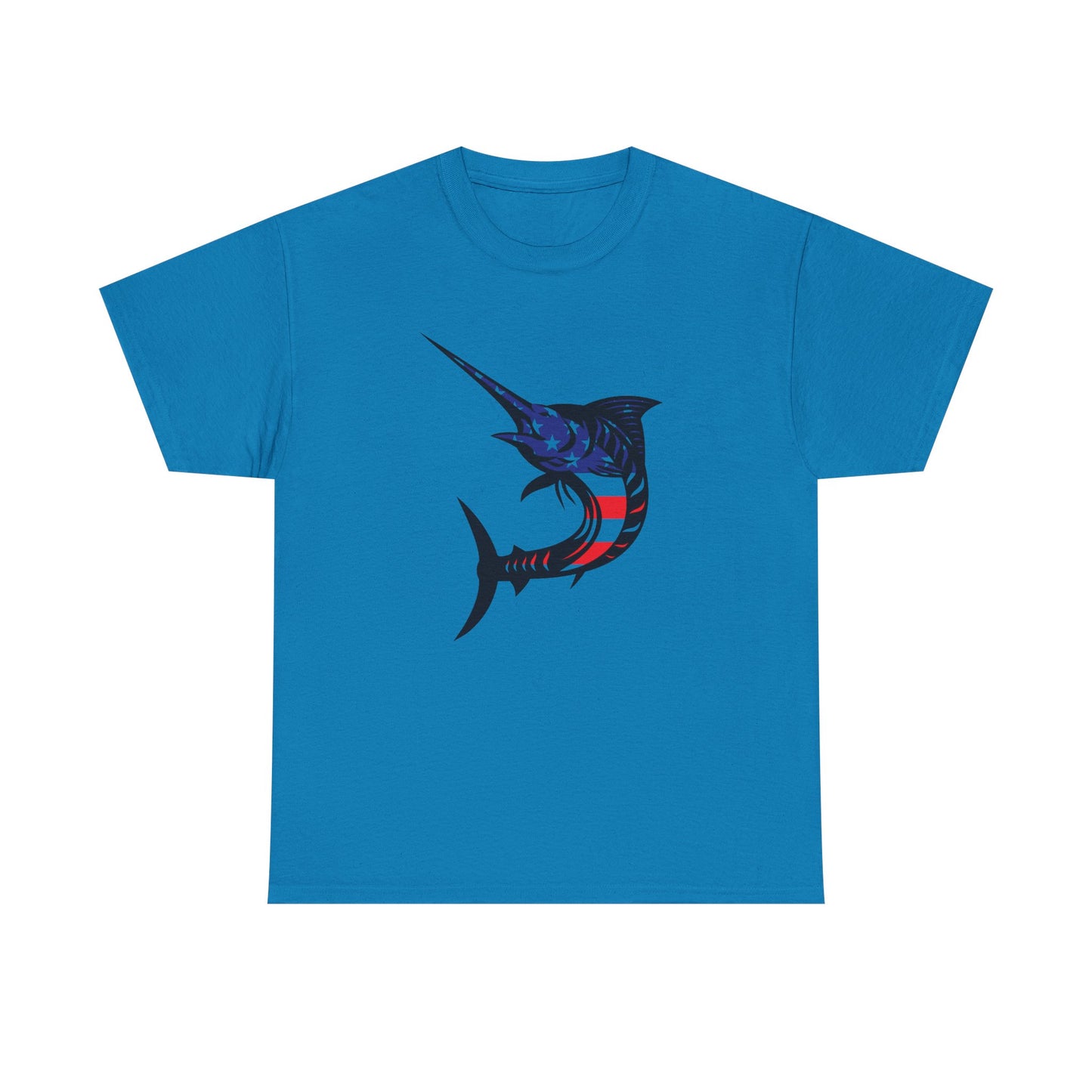 USA sword fish unisex heavy cotton t-shirt