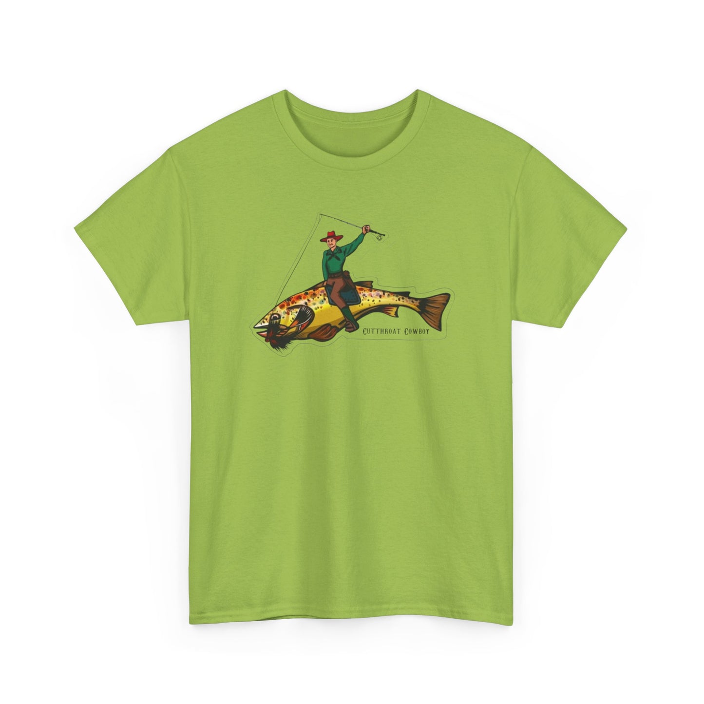Cut throat cowboy unisex heavy cotton t-shirt