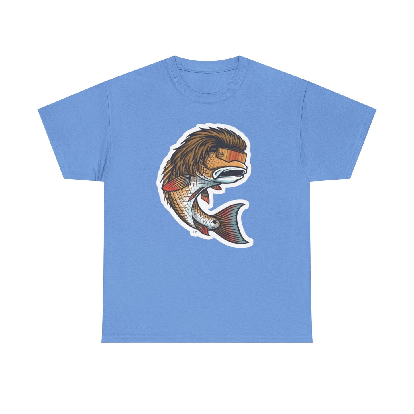 Fish mullet unisex heavy cotton t-shirt