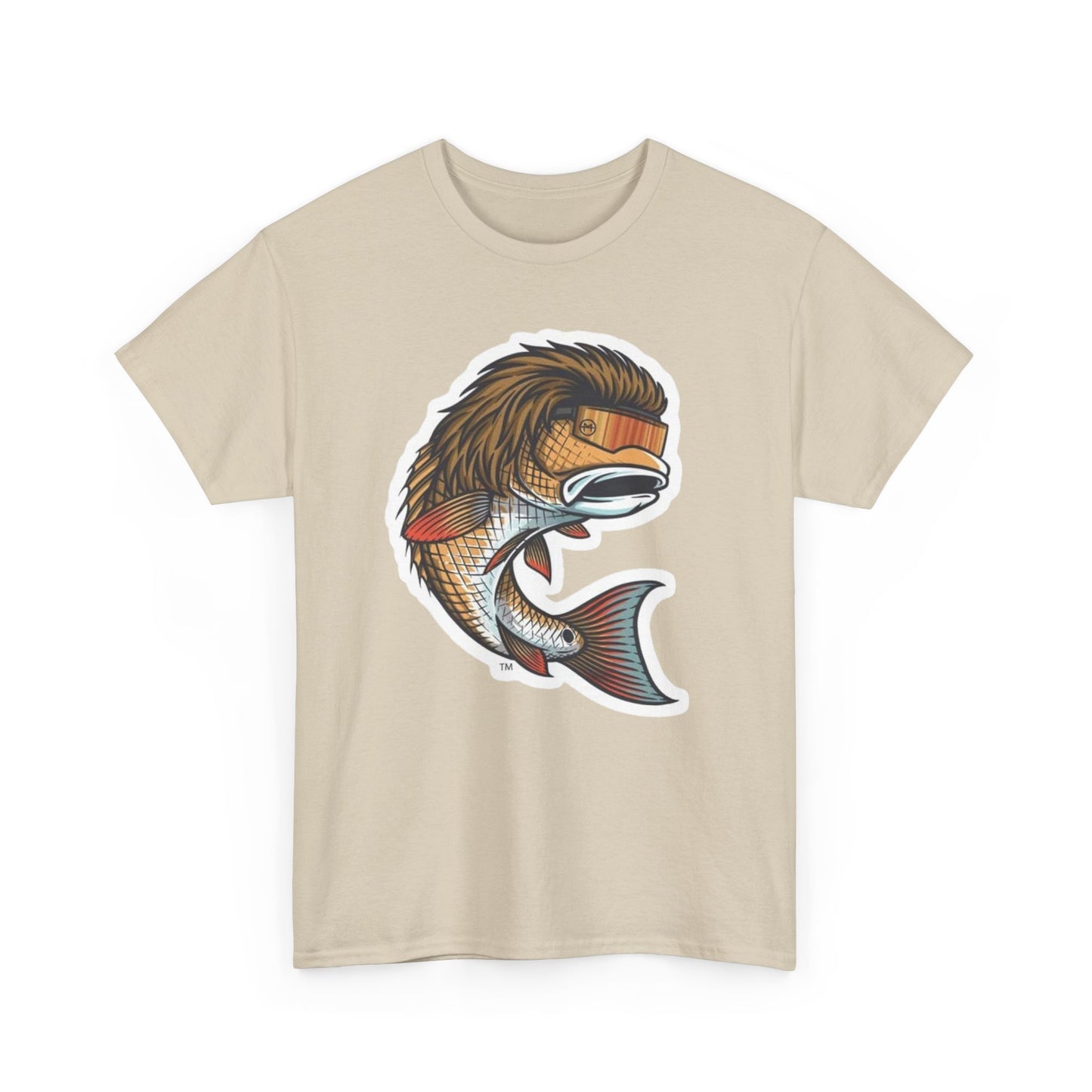 Fish mullet unisex heavy cotton t-shirt