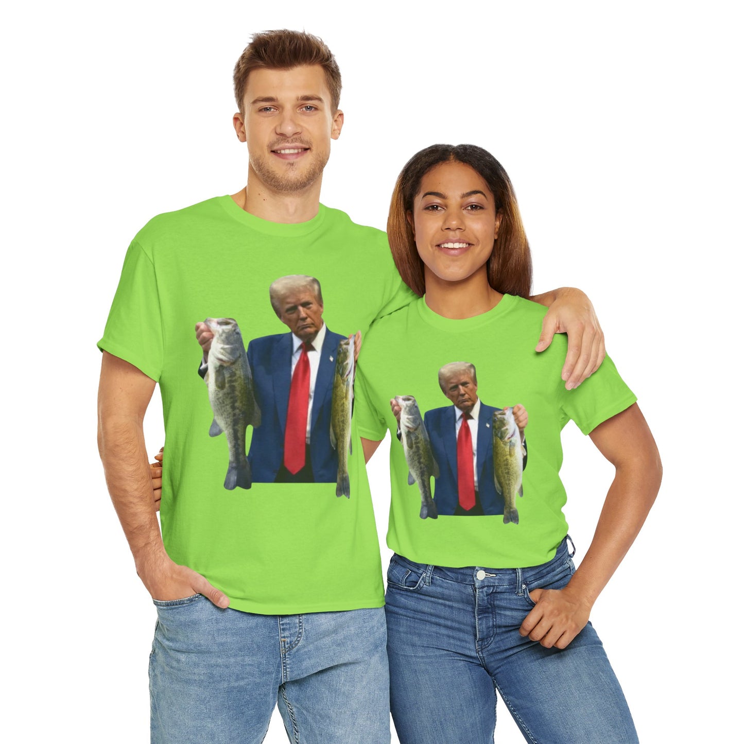 Donald trump fishing unisex heavy cotton t-shirt