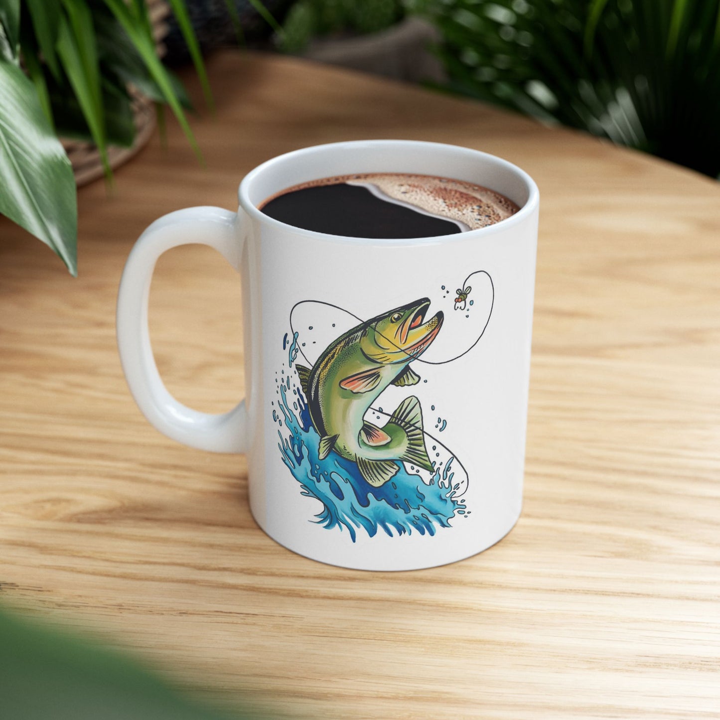 Jumping fish mug