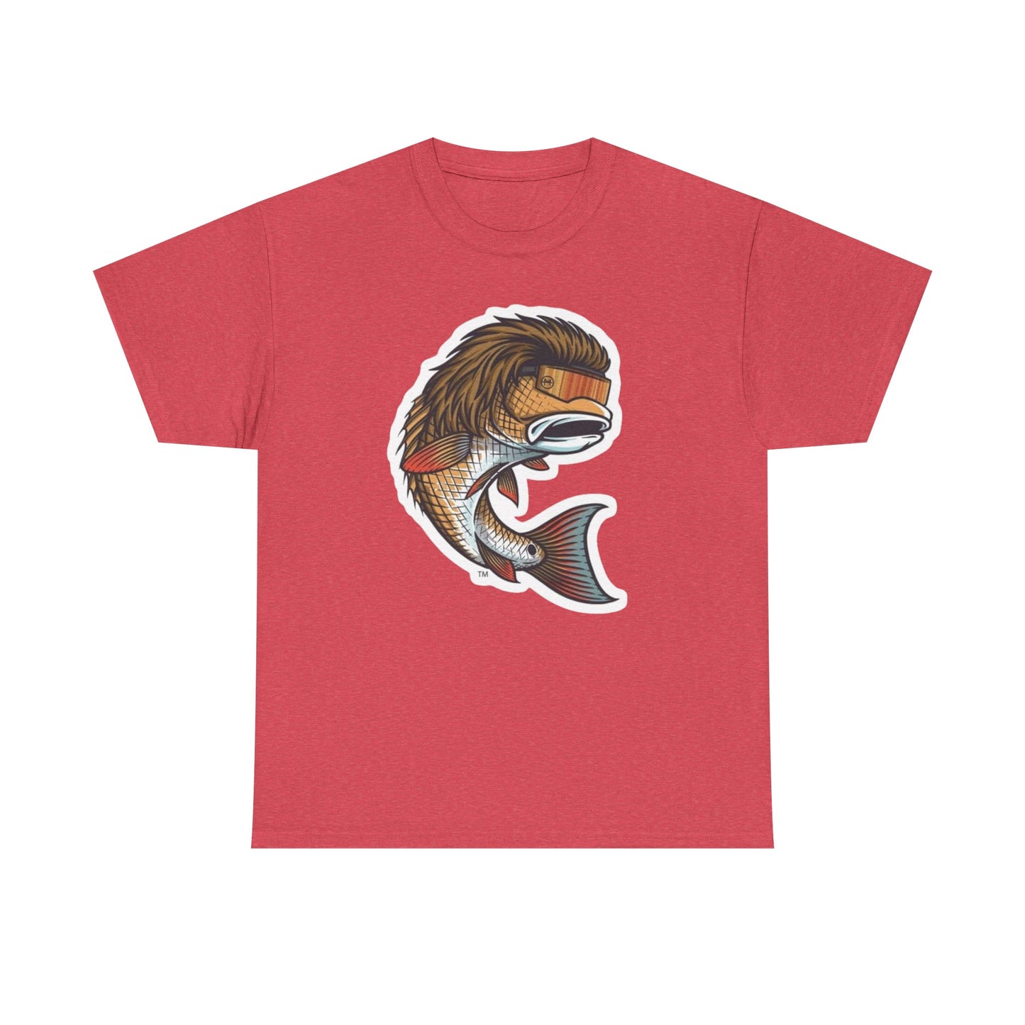 Fish mullet unisex heavy cotton t-shirt
