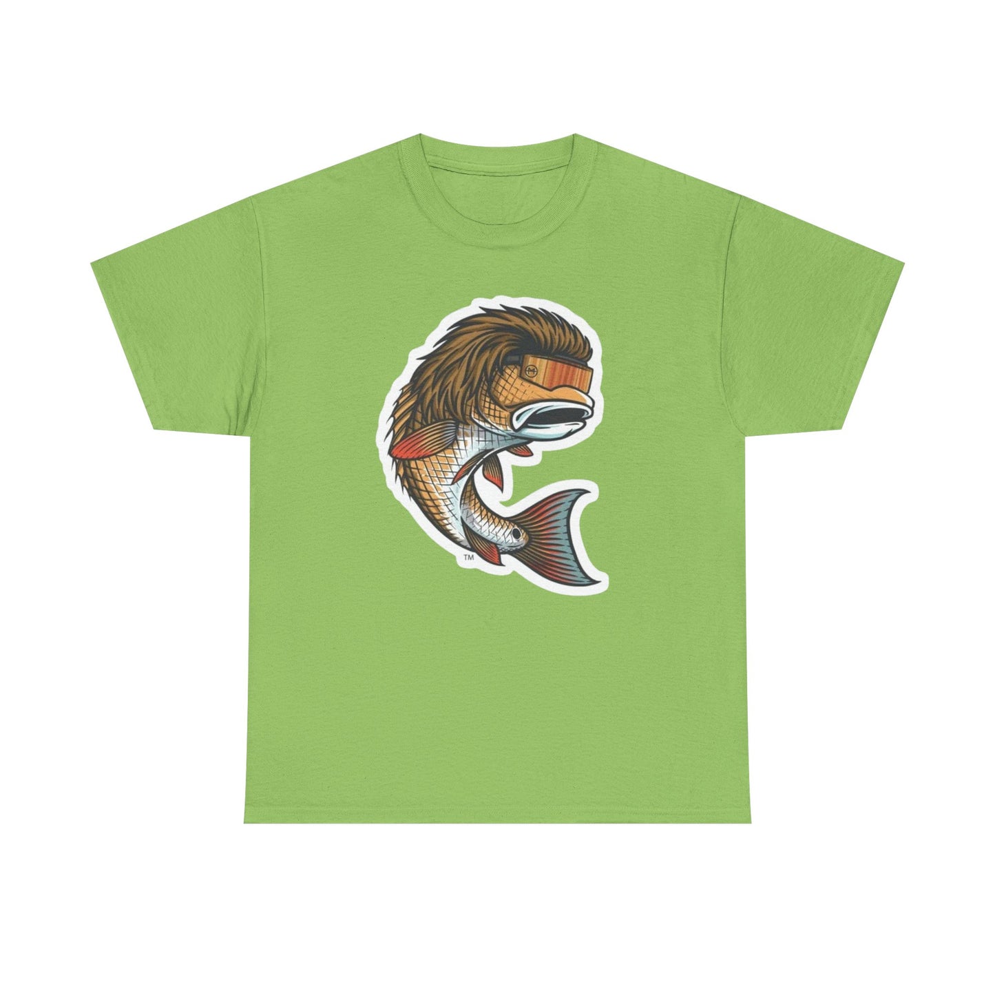 Fish mullet unisex heavy cotton t-shirt