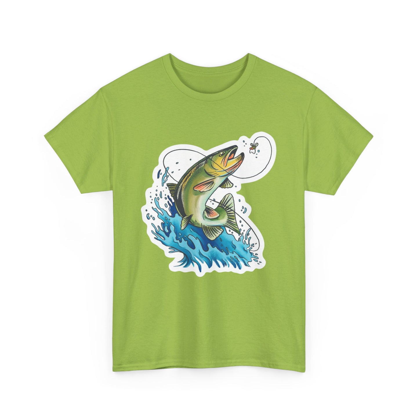 Fishing unisex heavy cotton t-shirt
