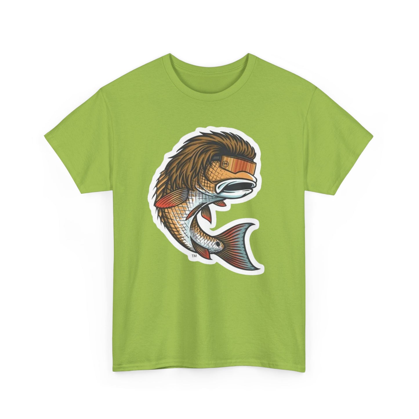 Fish mullet unisex heavy cotton t-shirt