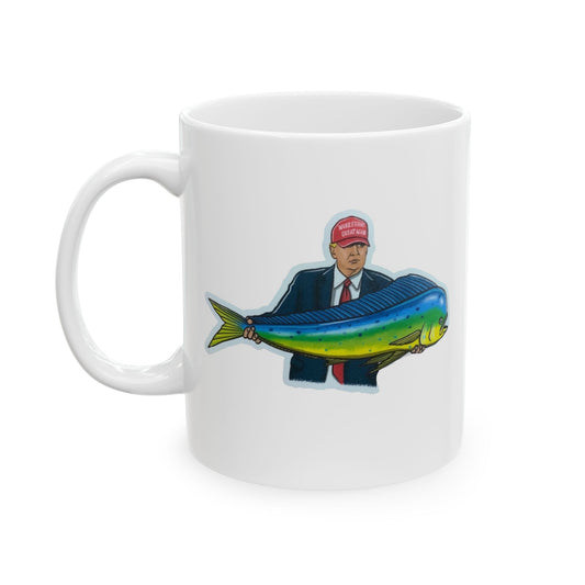 Donald trump fishing mug