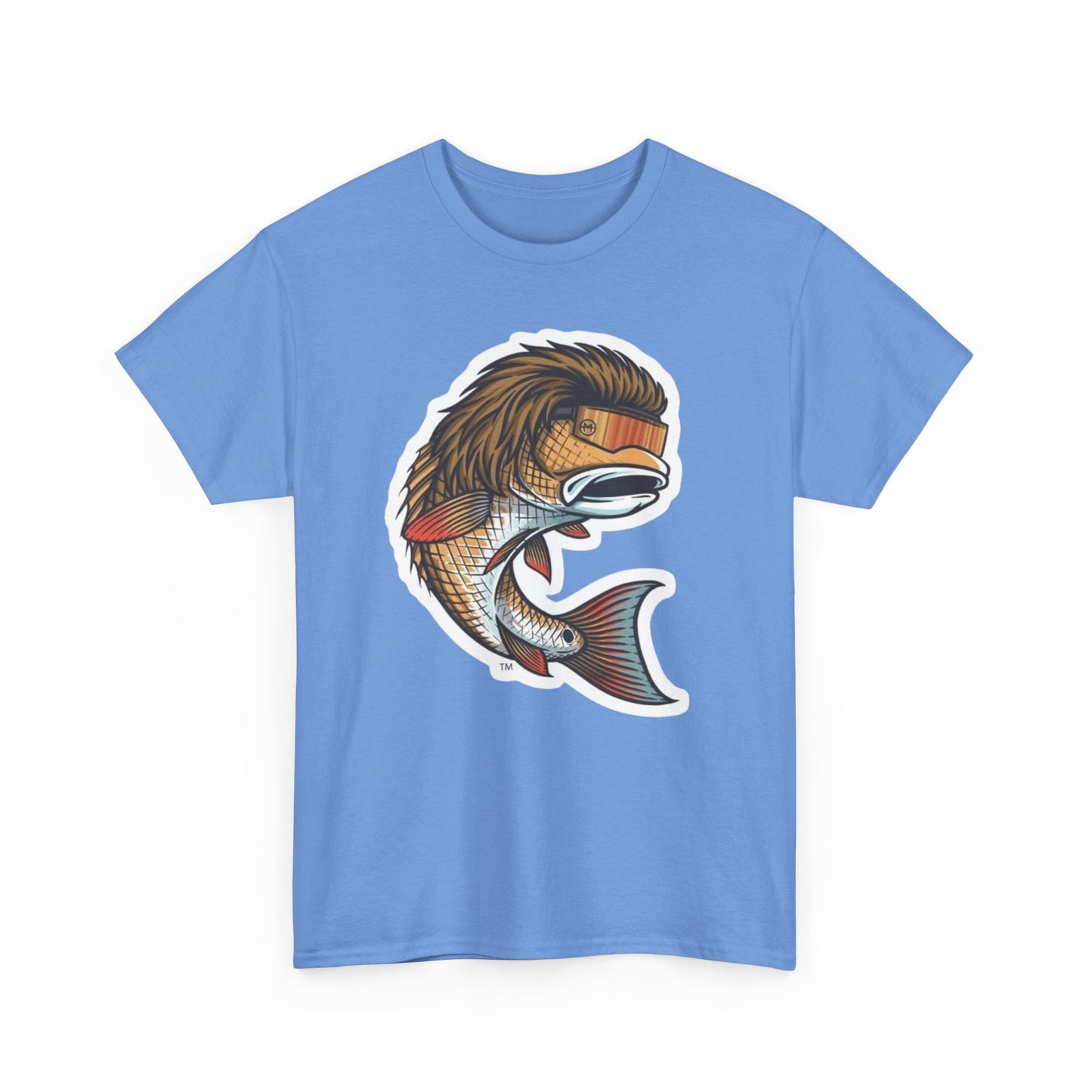 Fish mullet unisex heavy cotton t-shirt