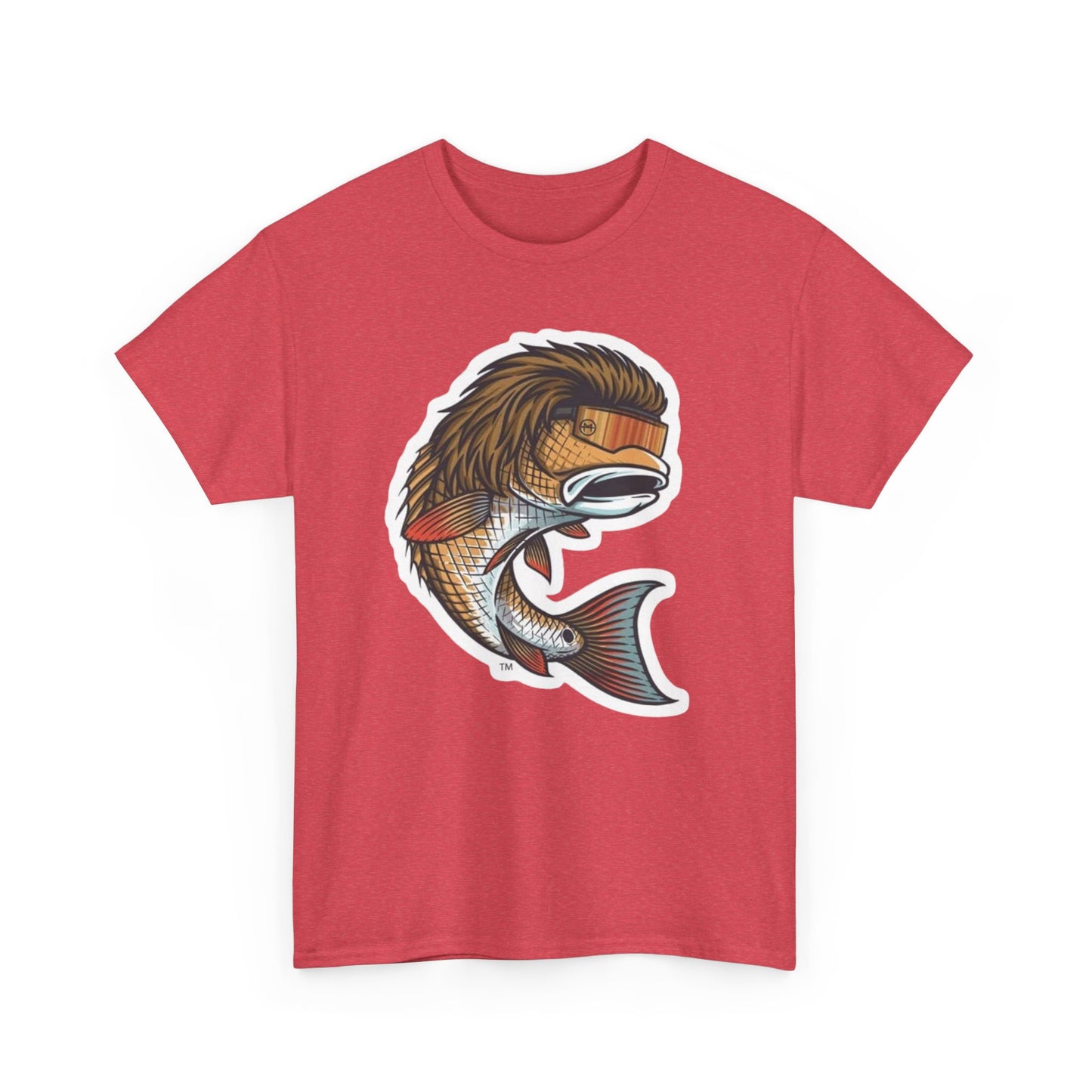 Fish mullet unisex heavy cotton t-shirt