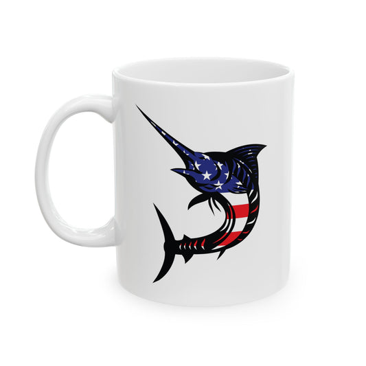 USA swordfish mug