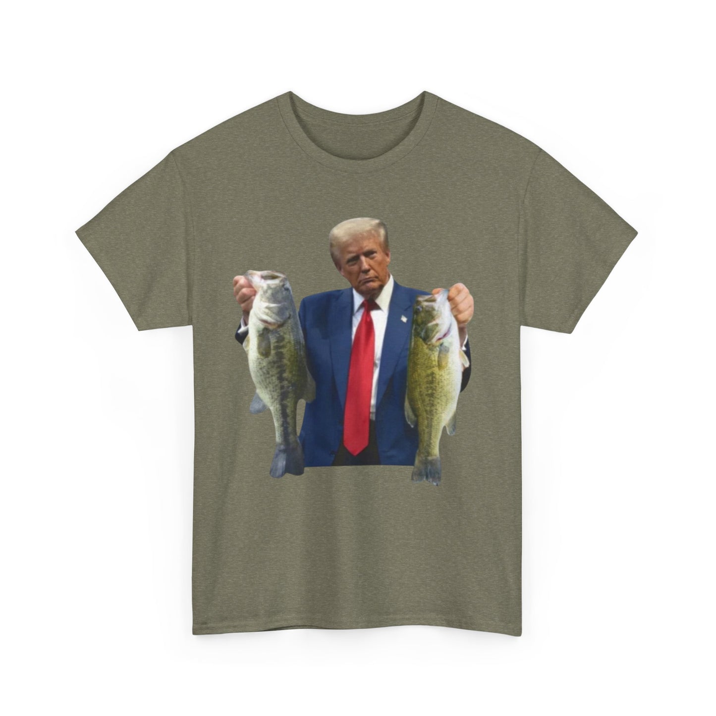 Donald trump fishing unisex heavy cotton t-shirt