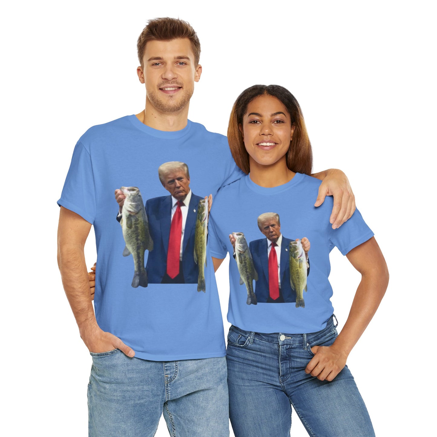 Donald trump fishing unisex heavy cotton t-shirt