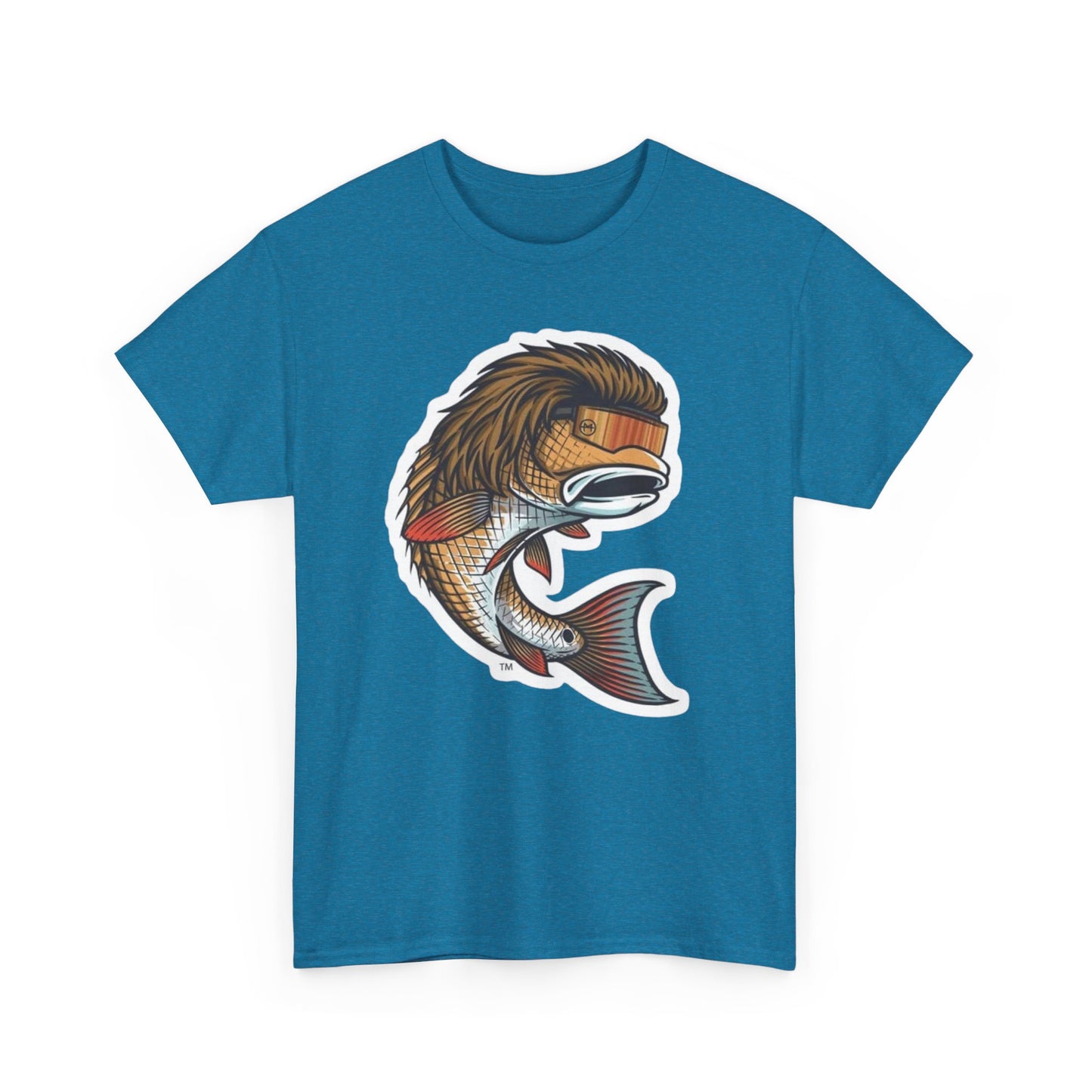 Fish mullet unisex heavy cotton t-shirt