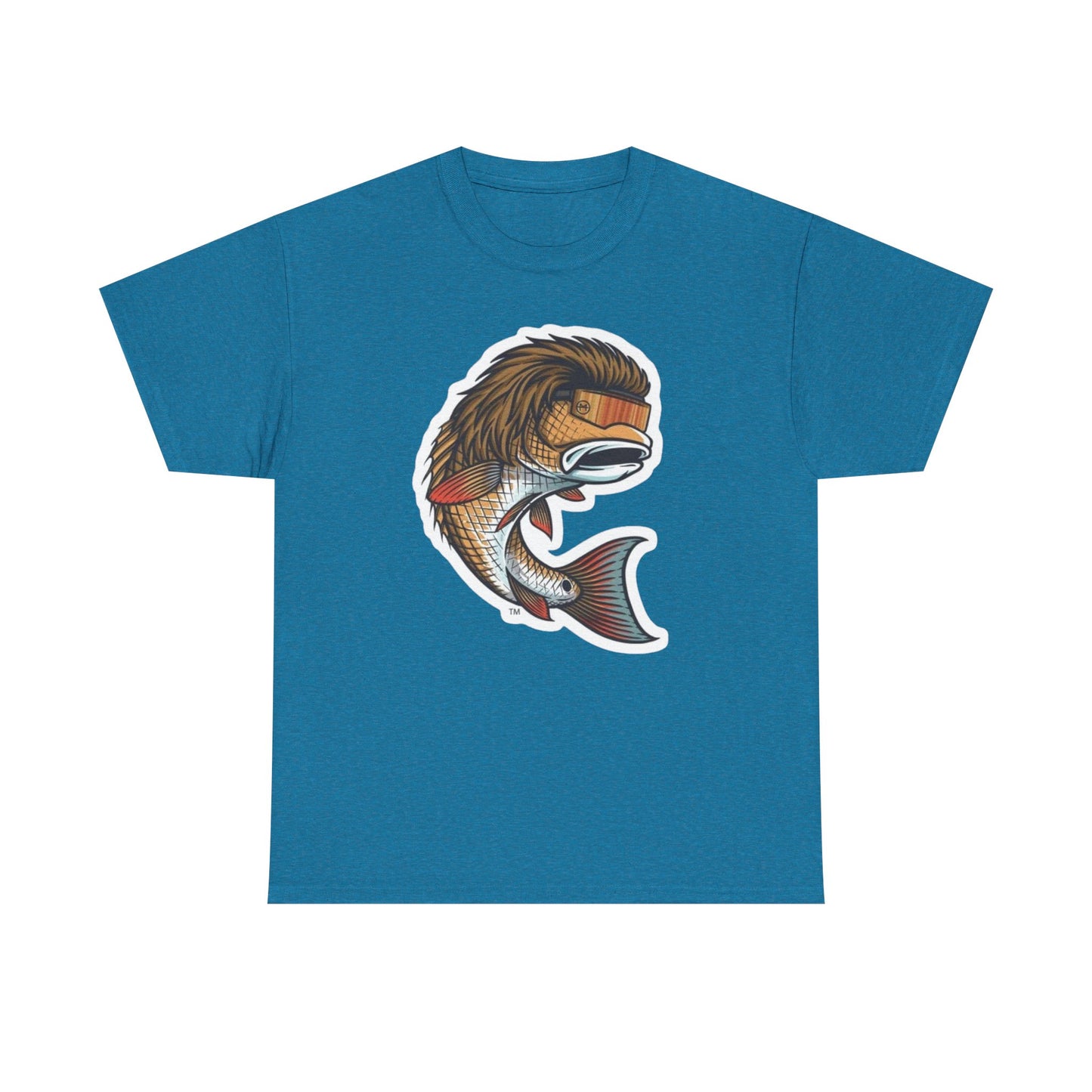 Fish mullet unisex heavy cotton t-shirt