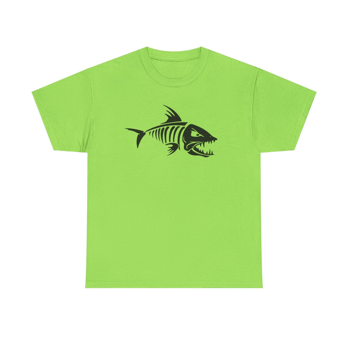 Fish bones unisex heavy cotton t-shirt