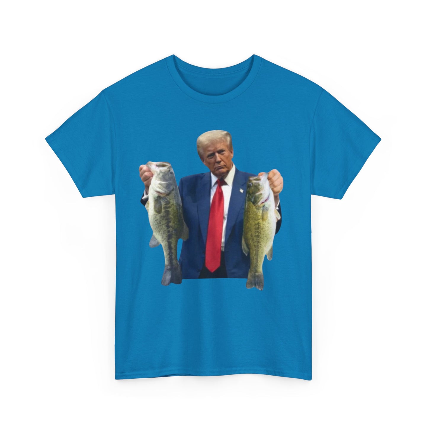 Donald trump fishing unisex heavy cotton t-shirt