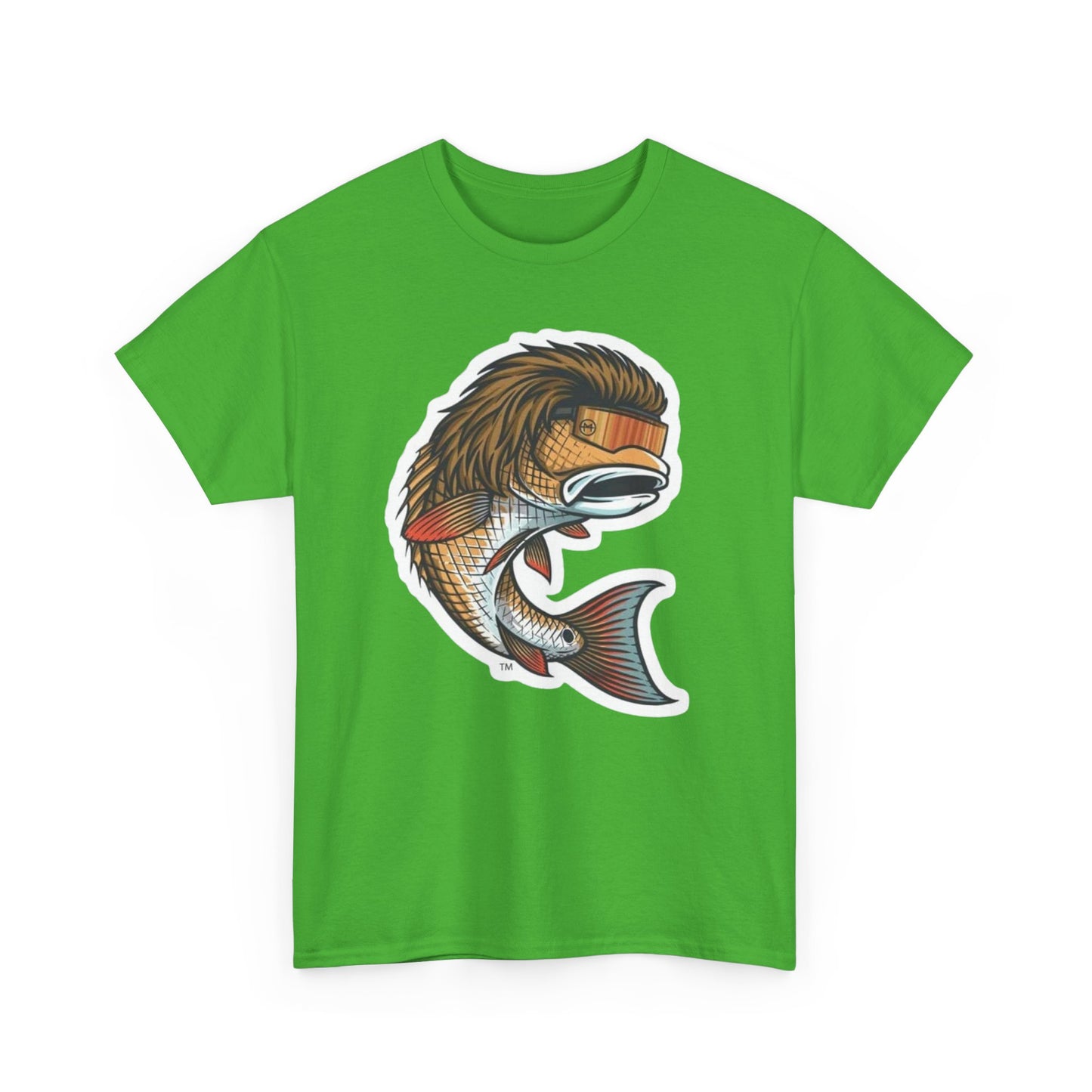Fish mullet unisex heavy cotton t-shirt