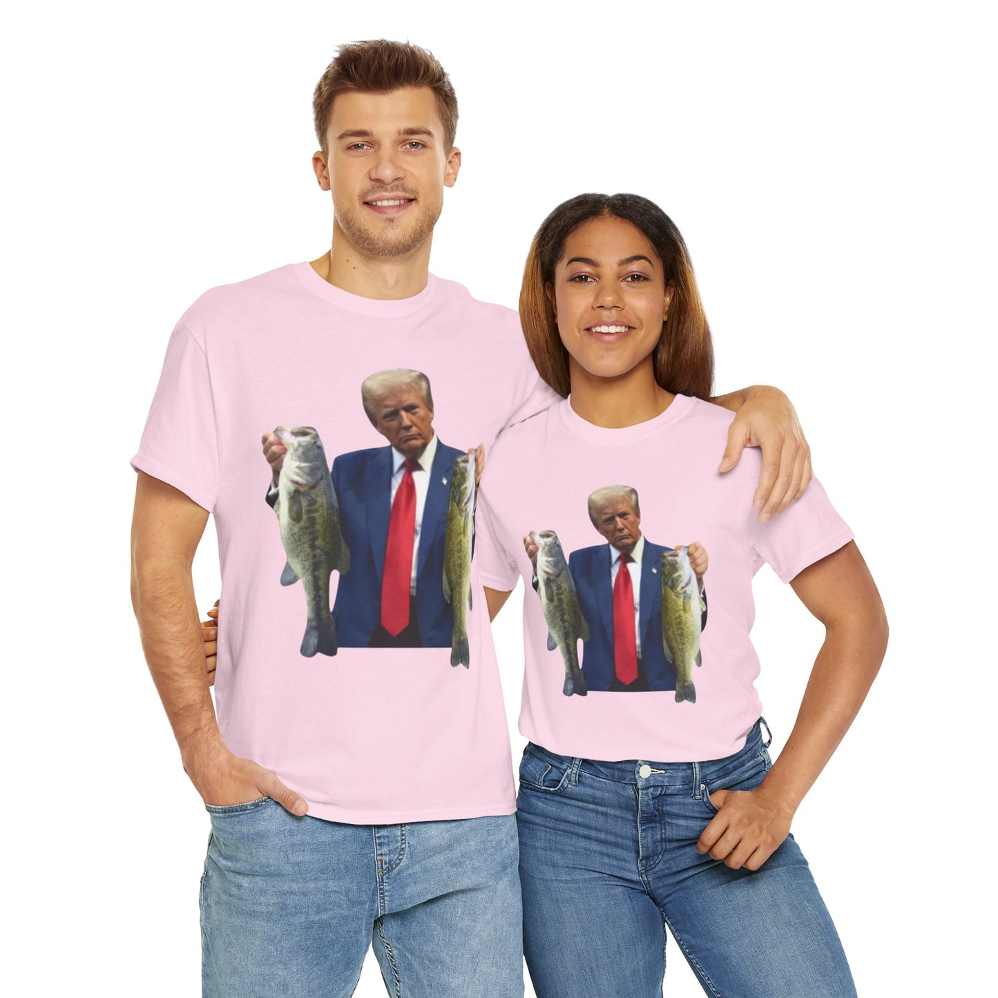Donald trump fishing unisex heavy cotton t-shirt
