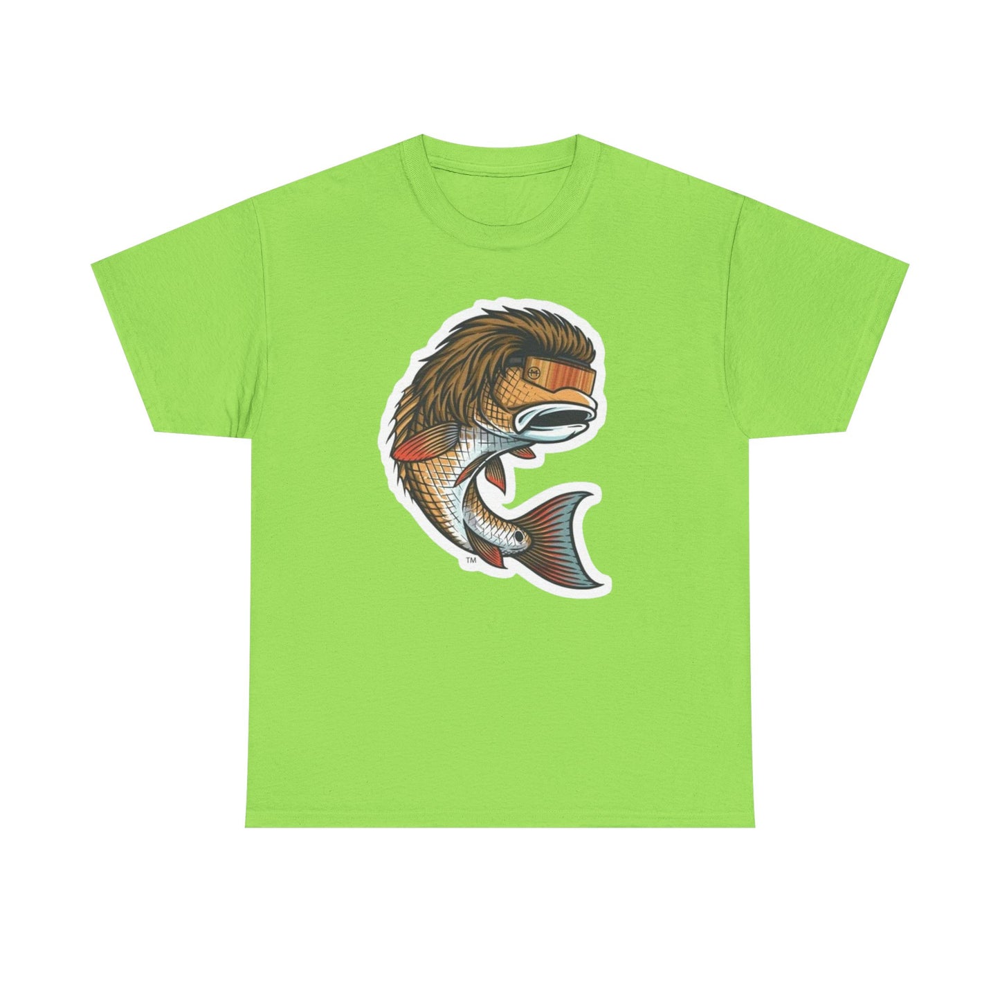 Fish mullet unisex heavy cotton t-shirt