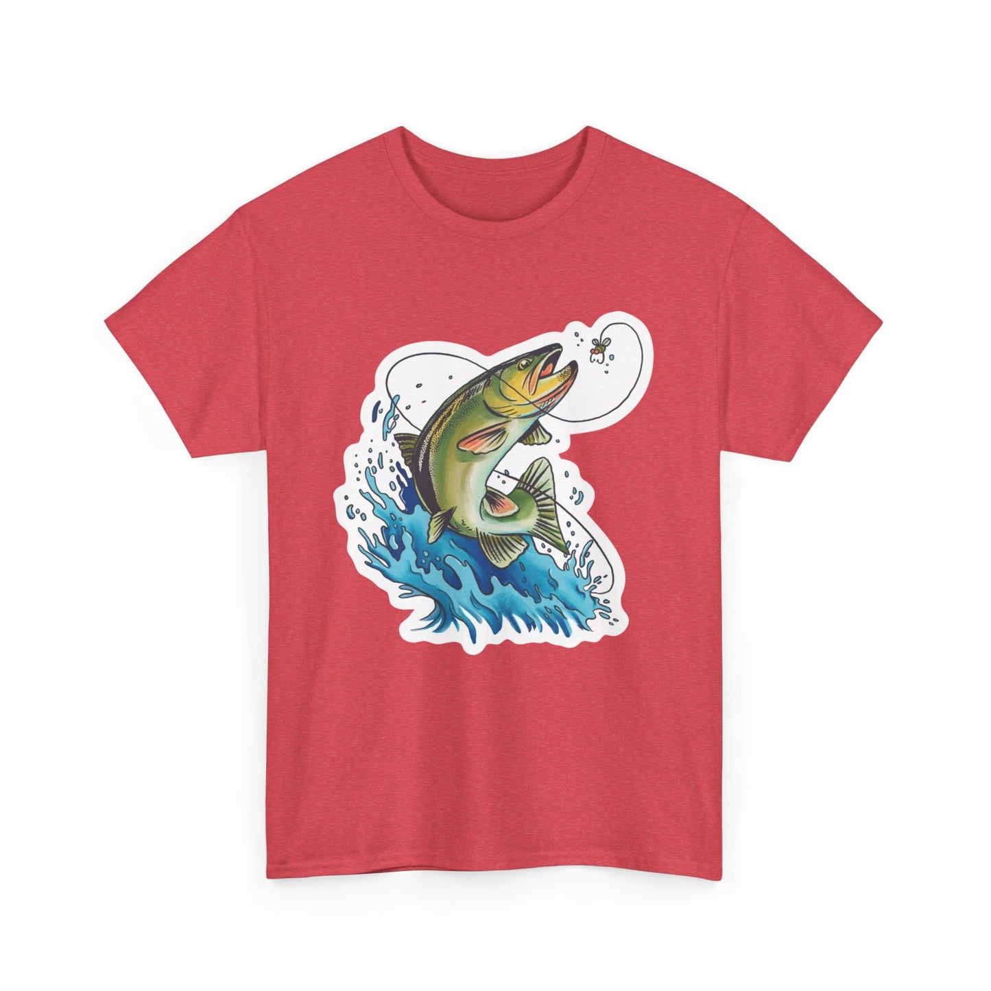 Fishing unisex heavy cotton t-shirt