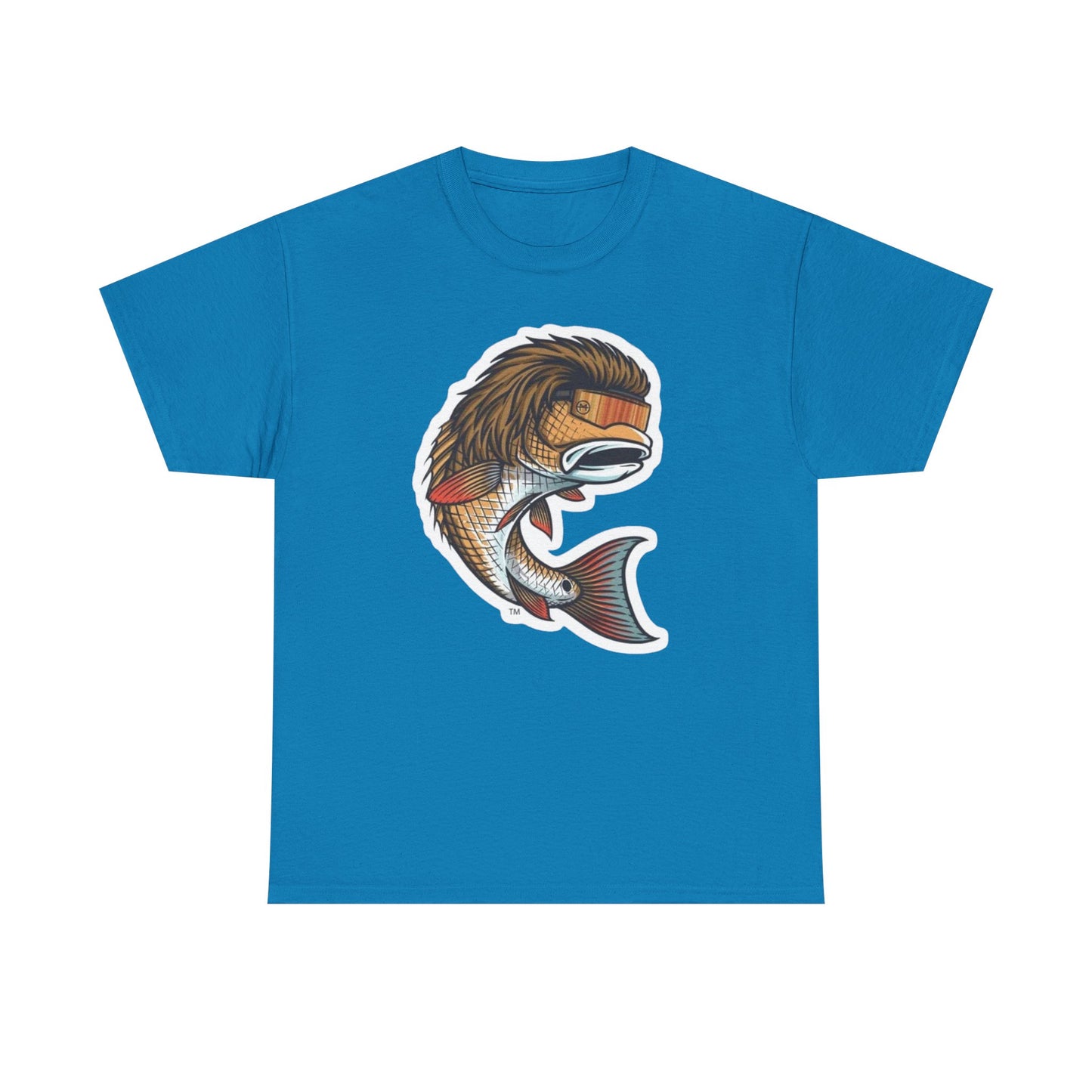 Fish mullet unisex heavy cotton t-shirt