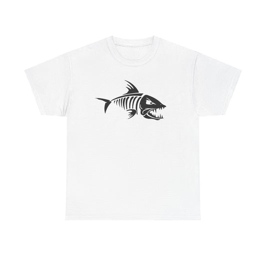 Fish bones unisex heavy cotton t-shirt