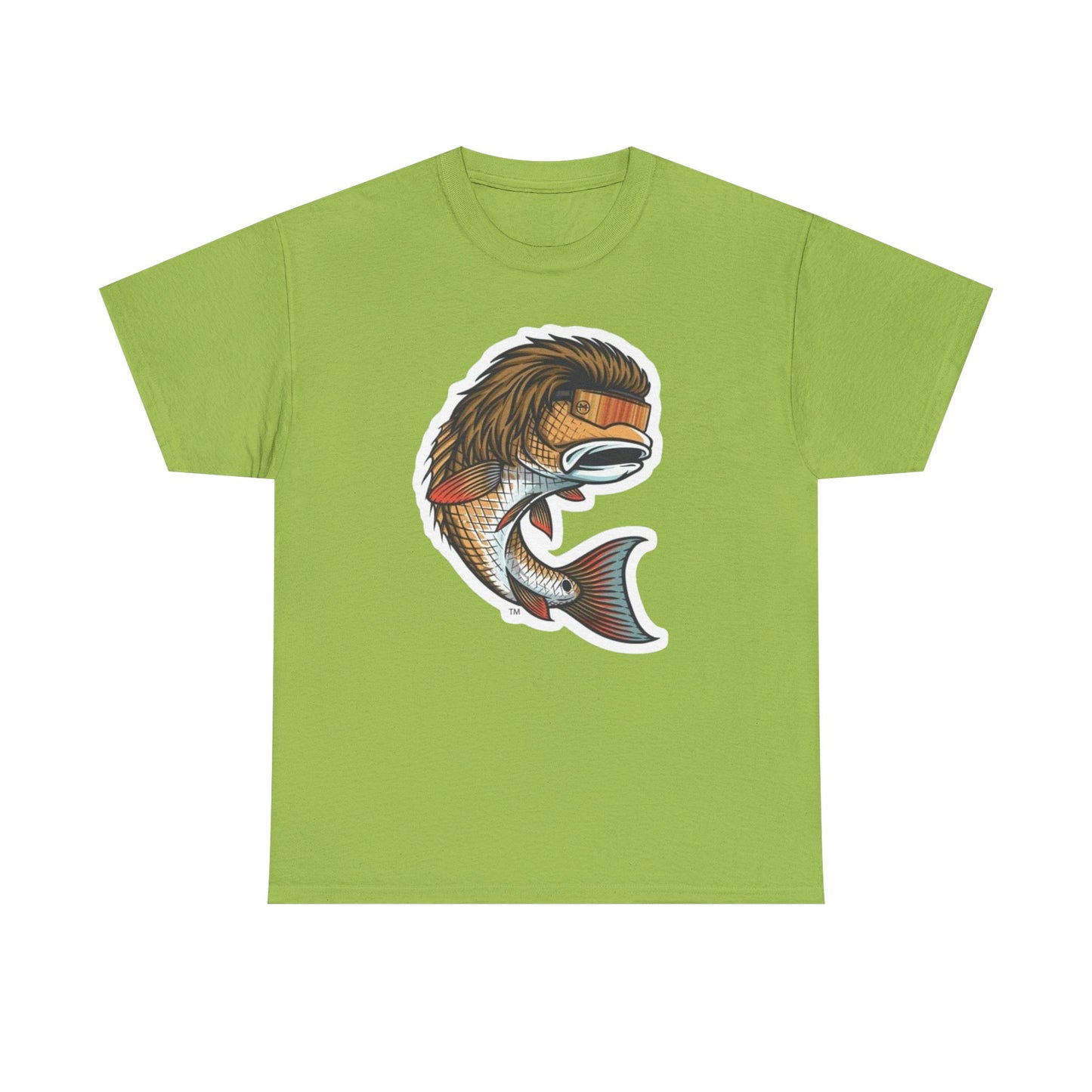 Fish mullet unisex heavy cotton t-shirt