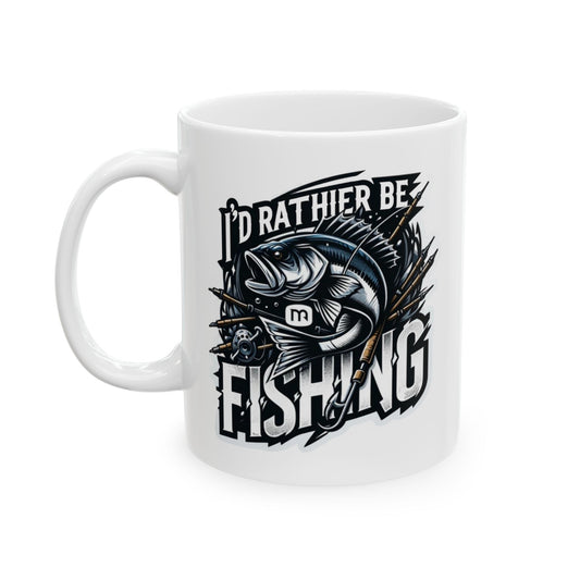 I’d rather be fishing mug