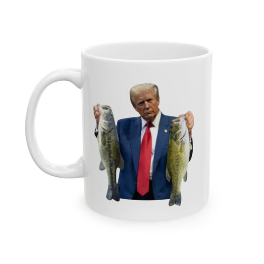 Donald trump fishing mug