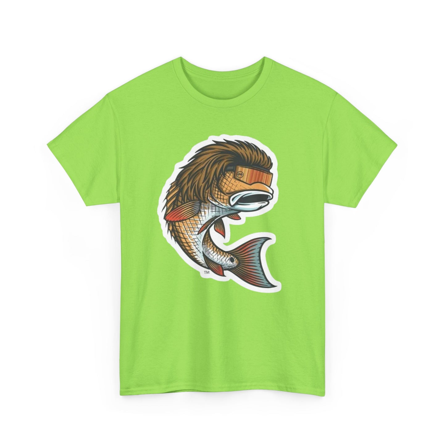 Fish mullet unisex heavy cotton t-shirt