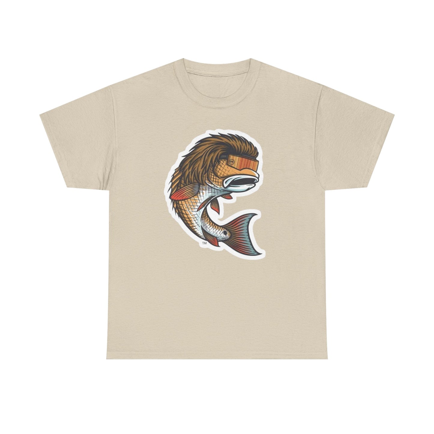 Fish mullet unisex heavy cotton t-shirt