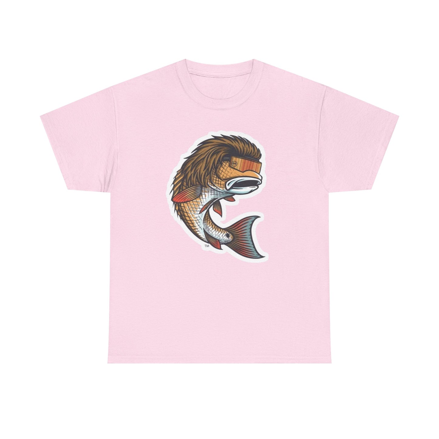 Fish mullet unisex heavy cotton t-shirt