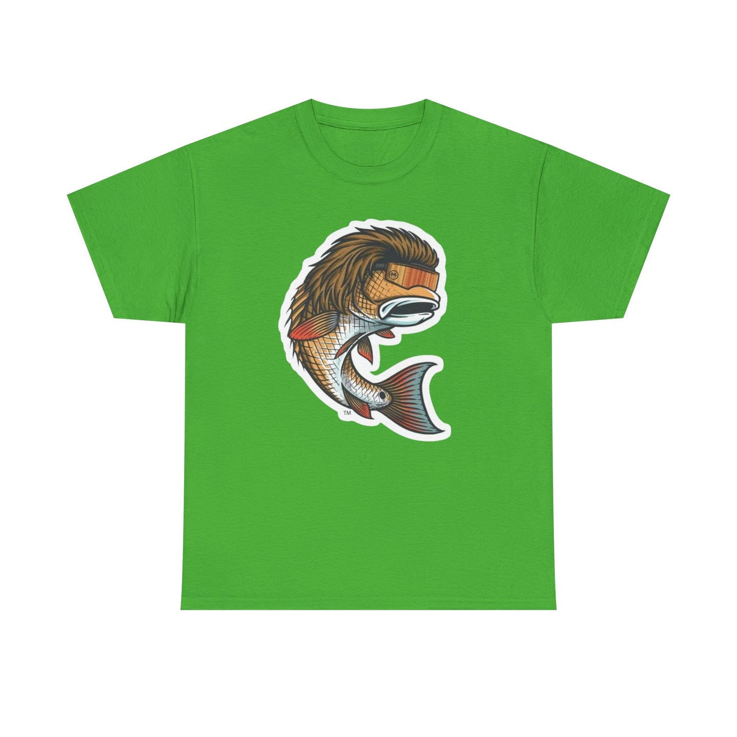 Fish mullet unisex heavy cotton t-shirt